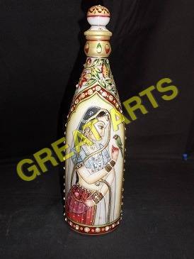 Marble wine Bottle 