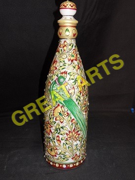Marble Wine Bottle 