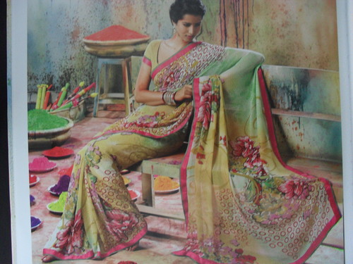 printed saree