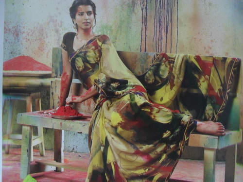 printed saree
