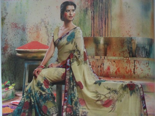 printed saree
