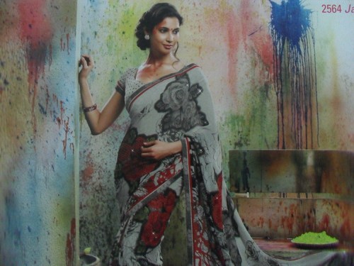 printed saree