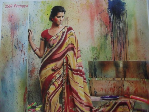 printed saree