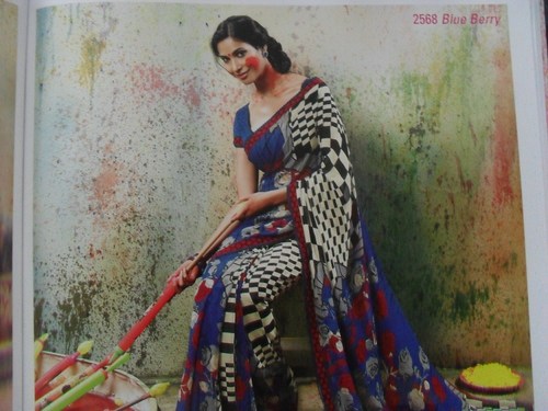 printed saree
