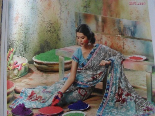 printed saree