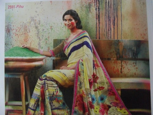 printed saree