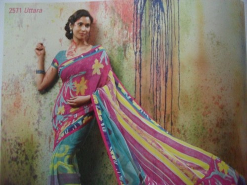 printed saree