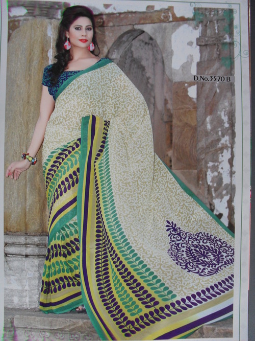 printed saree
