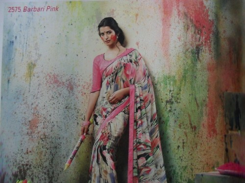 printed saree