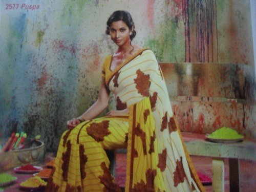 printed saree