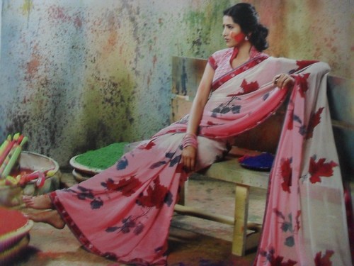 printed saree