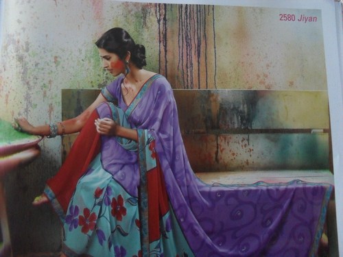 printed saree