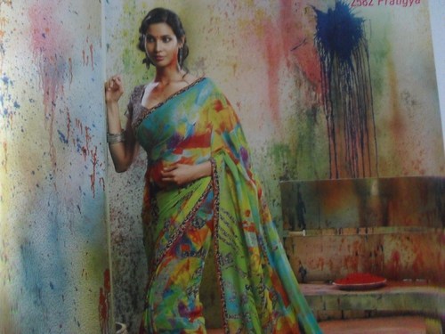 printed saree