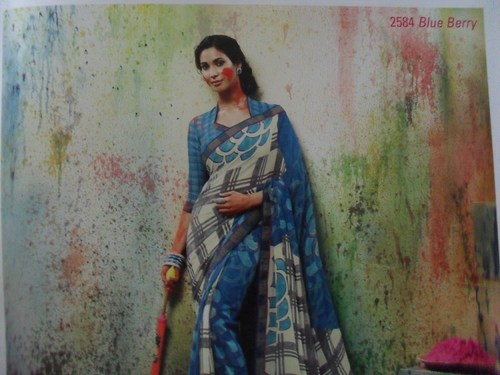 printed saree