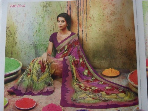 printed saree