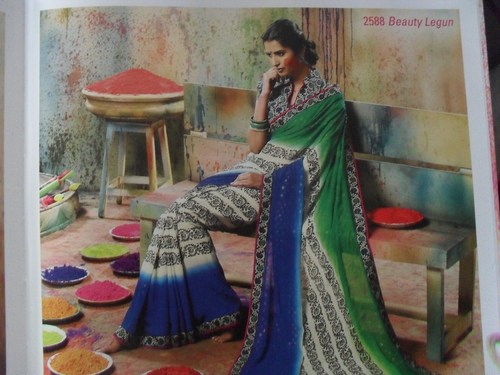printed saree