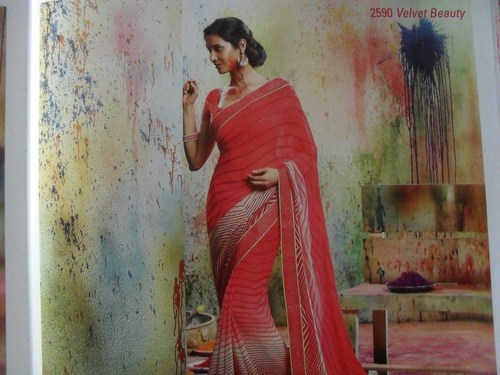 printed saree