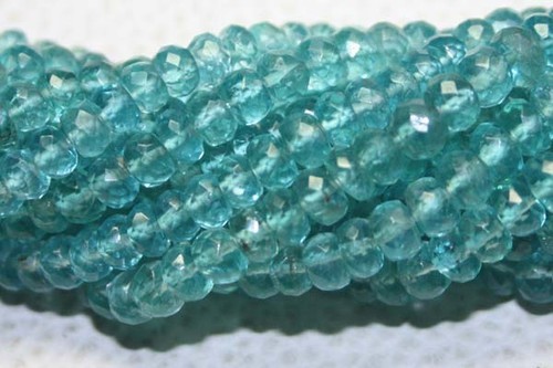 Apatite faceted Gemstone beads