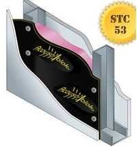 Soundproof Partition Wall Stc53 - High Tensile & Tear Strength, 100mm Thick , Water & Moisture Resistant, Acoustic Insulation For Commercial Use