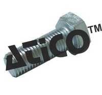 Standard Bolt - 25 Mm Diameter, 15 Cm Length | Aluminium Alloy, Silver Finish, Hexagon Head, Metric Thread