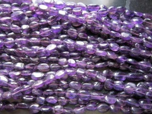 Amethyst Oval Beads Gemstone Size: 3-6 Mm