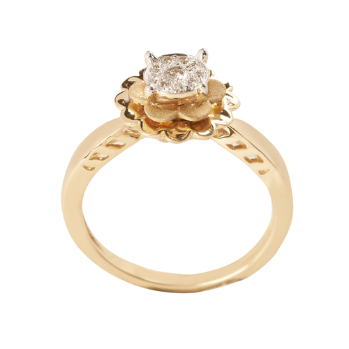 Lotus ring for daily wear