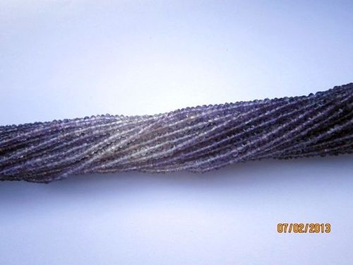 Amethyst shaded Faceted roundell beads