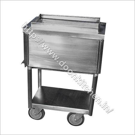Bar Be Que - Stainless Steel, 80cm Height x 60cm Width, 200kg Weight Capacity | Durable, Mobile, Space Saving, Easy Cleaning, Two Tier with 4 Swivel Wheels