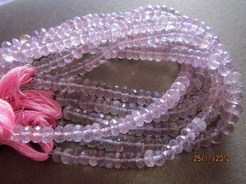 Amethyst faceted Roundell beads Gemstone