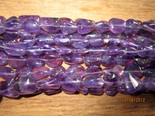 Oval Cut Amethyst Nuggets Beads Gemstone