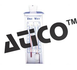 Wet & Dry Bulb Hydrometer - Mercury-in-Glass Thermometers, Perspex Machine Mounted Scale, Accurate to 0.5°C