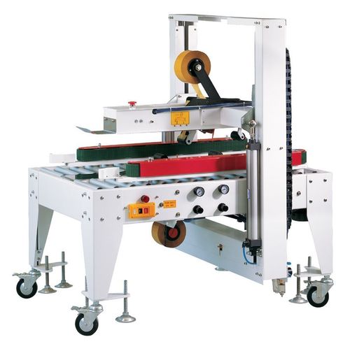 Automatic Carton Sealing Machine - Stainless Steel, White Color , Highly Efficient Automatic Operation