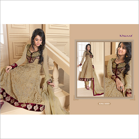 Embroidered Unstitched Salwar Suit