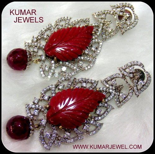 Red Leaf Earring
