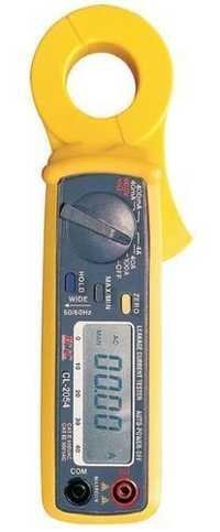 Ac Leakage Current Tester - Plastic, 209mm X 43mm X 30mm, Grey And Yellow | 100a High Resolution, 4000 Counts Lcd, Auto Power Off, Data Hold