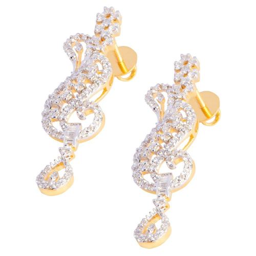 Heavy diamond earring