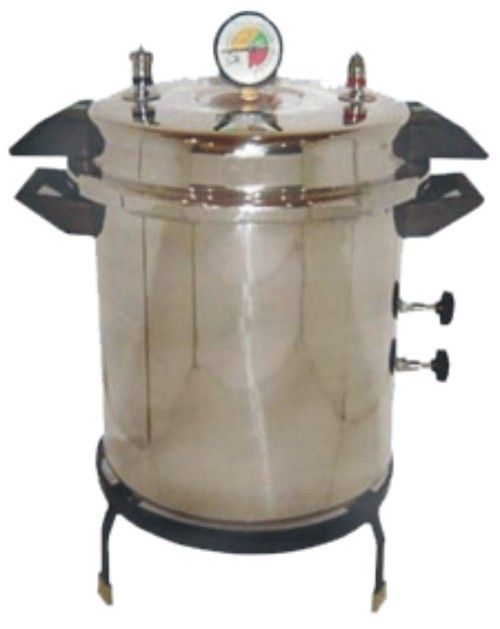 Autoclave, Portable, Stainless Steel, Pressure Cooker Type