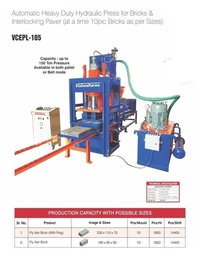 Auto Oil Hydraulic Press For Bricks & Paver