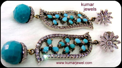Aqua Blue earring