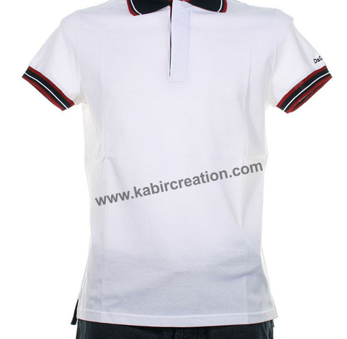 Polo T-Shirt - Cotton, Various Sizes, White | Soft Fabric, Stylish Design, Comfortable Fit, Breathable, Durable, Customizable