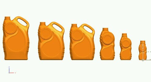 Plastic HDPE Lubricant Bottles