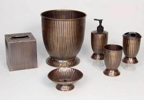 Decorative Brass Bathroom Set