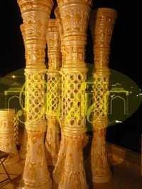 wedding mandap pillar