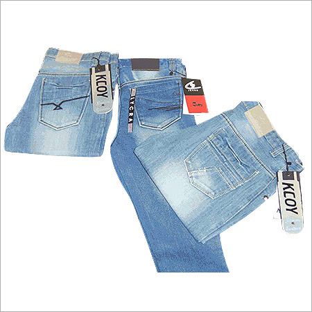 Dark Blue Designer Cotton Lycra Denim Jeans