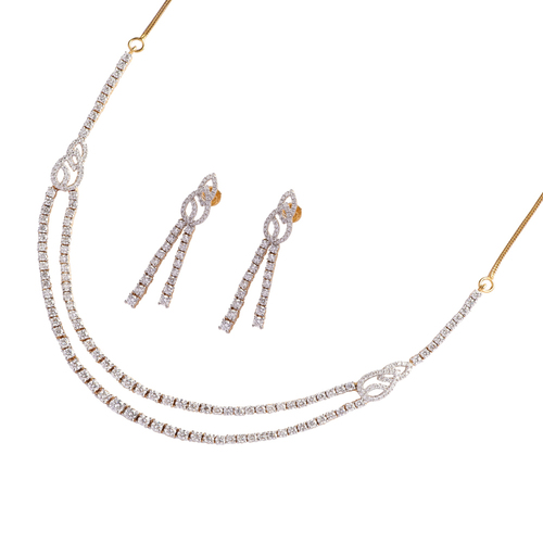 2 line party wear necklace