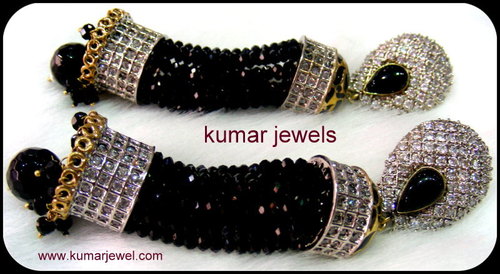 black tassel earring