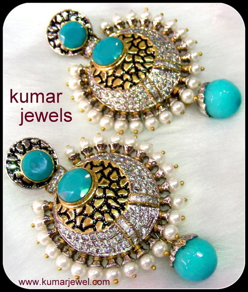 beaded antique earring