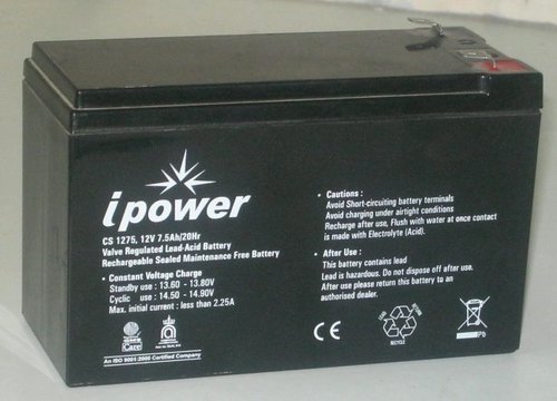AH Batteries (12VOLT 7.5 AH )