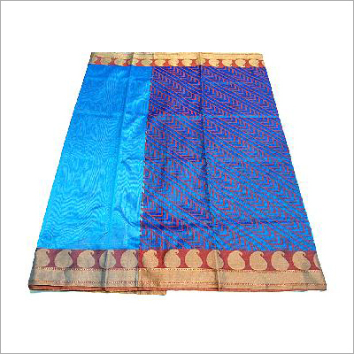 Georgette Dupion Silk Zari Fancy Saree