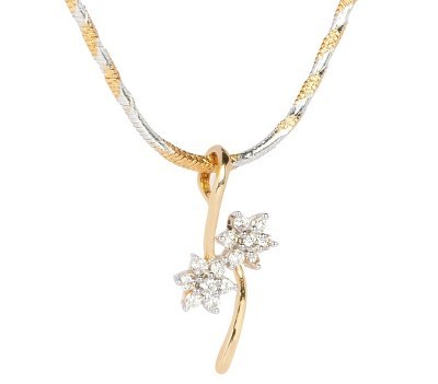 Beautiful Flower Diamond Pendant